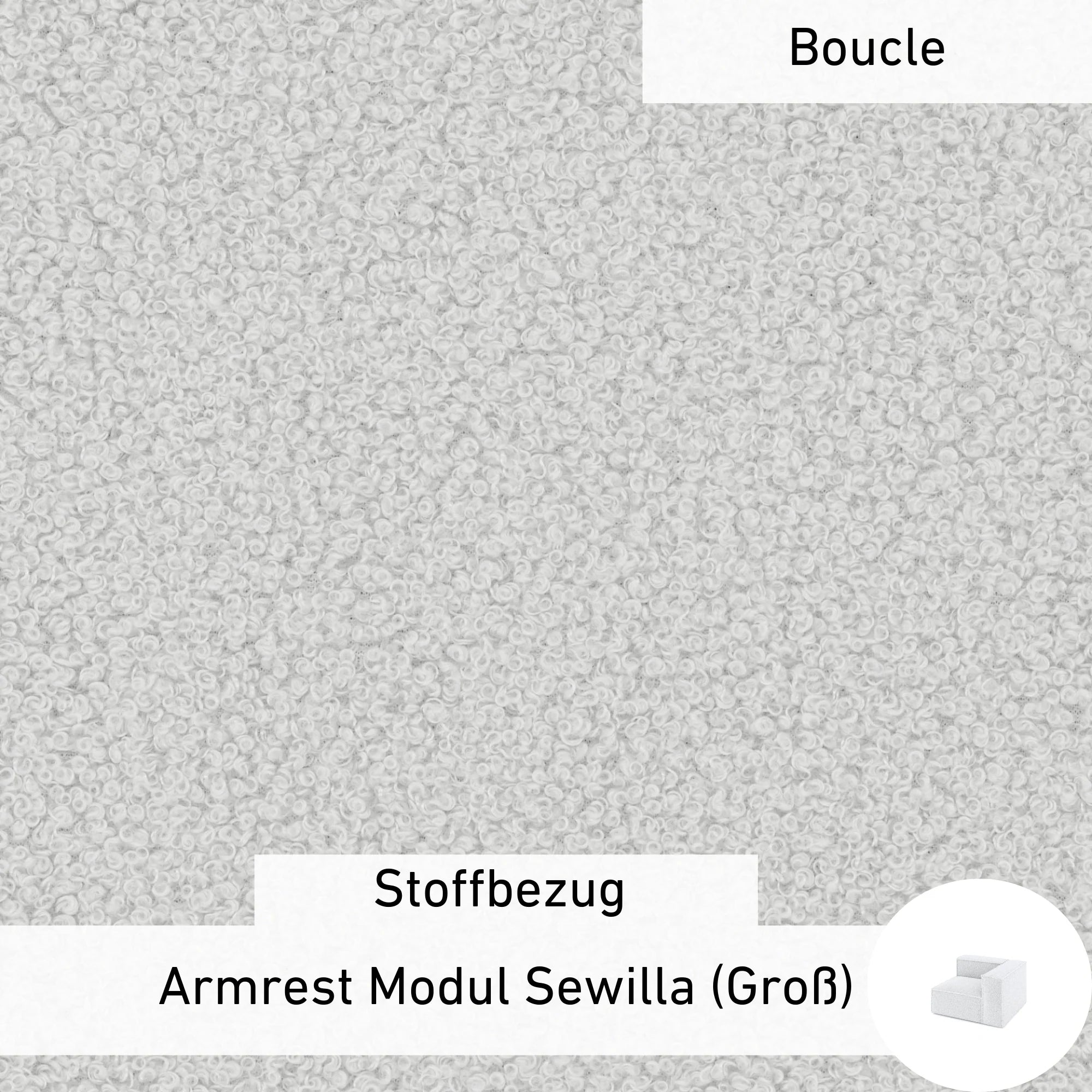 Stoffbezug - Armrest Modul Sewilla (Groß)