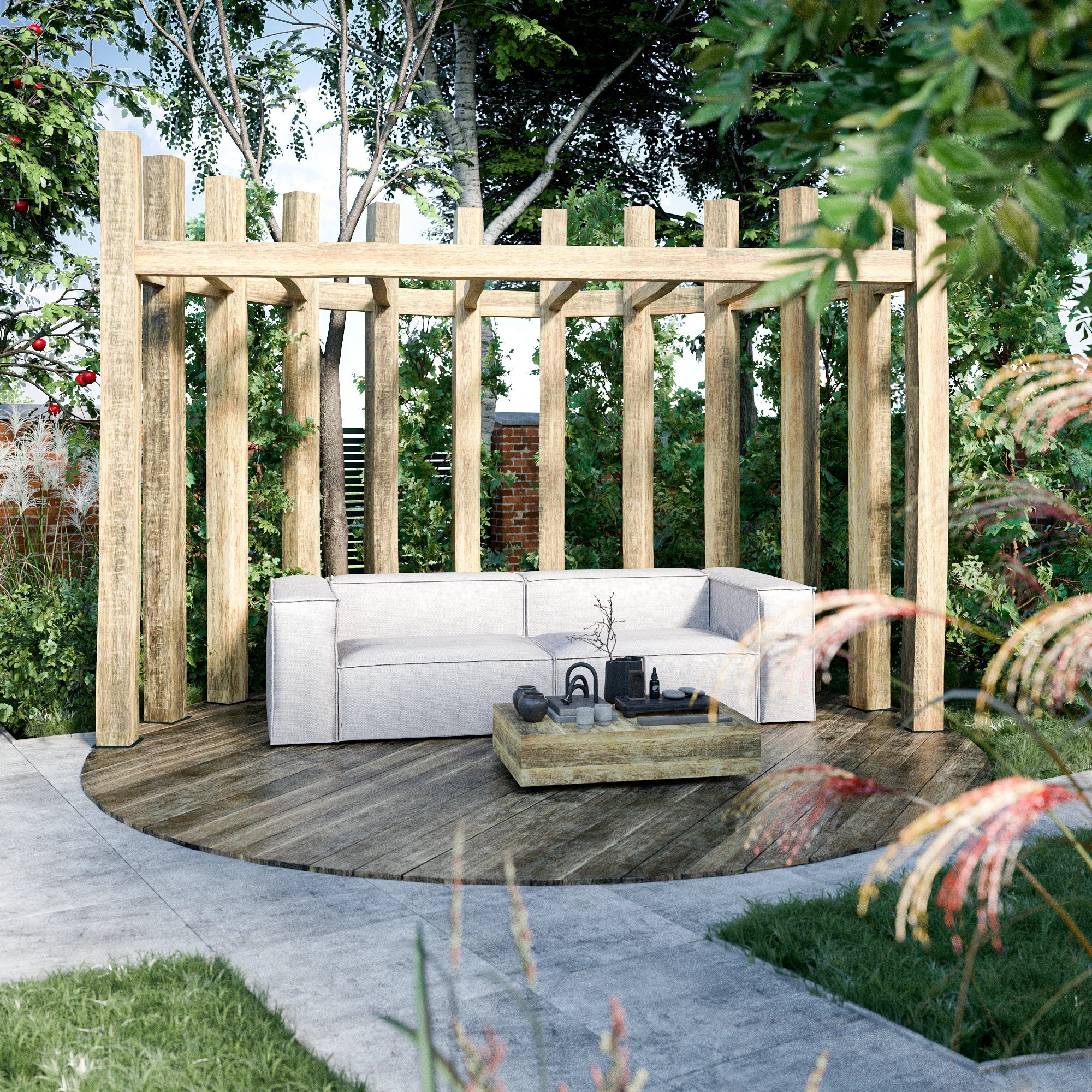 Modulares Sofa Sewilla Outdoor (3-Sitzer)