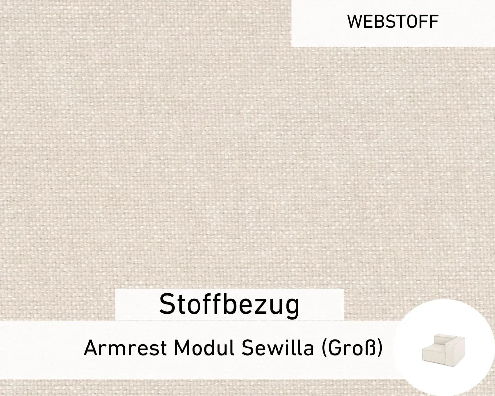 Stoffbezug - Armrest Modul Sewilla (Groß)