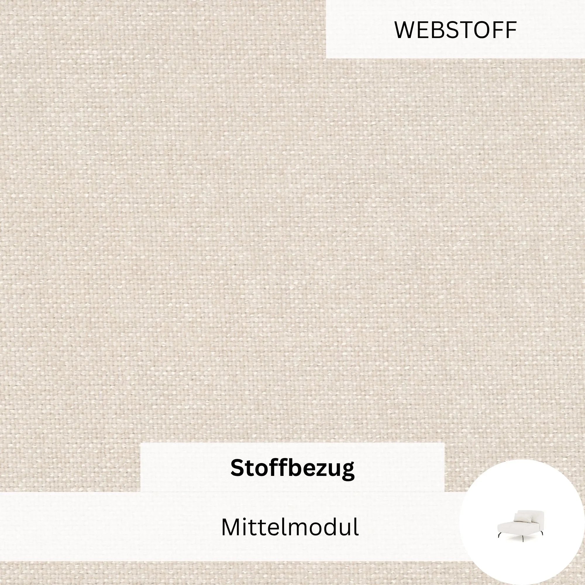 Stoffbezug - Mittelmodul Ventora Lift
