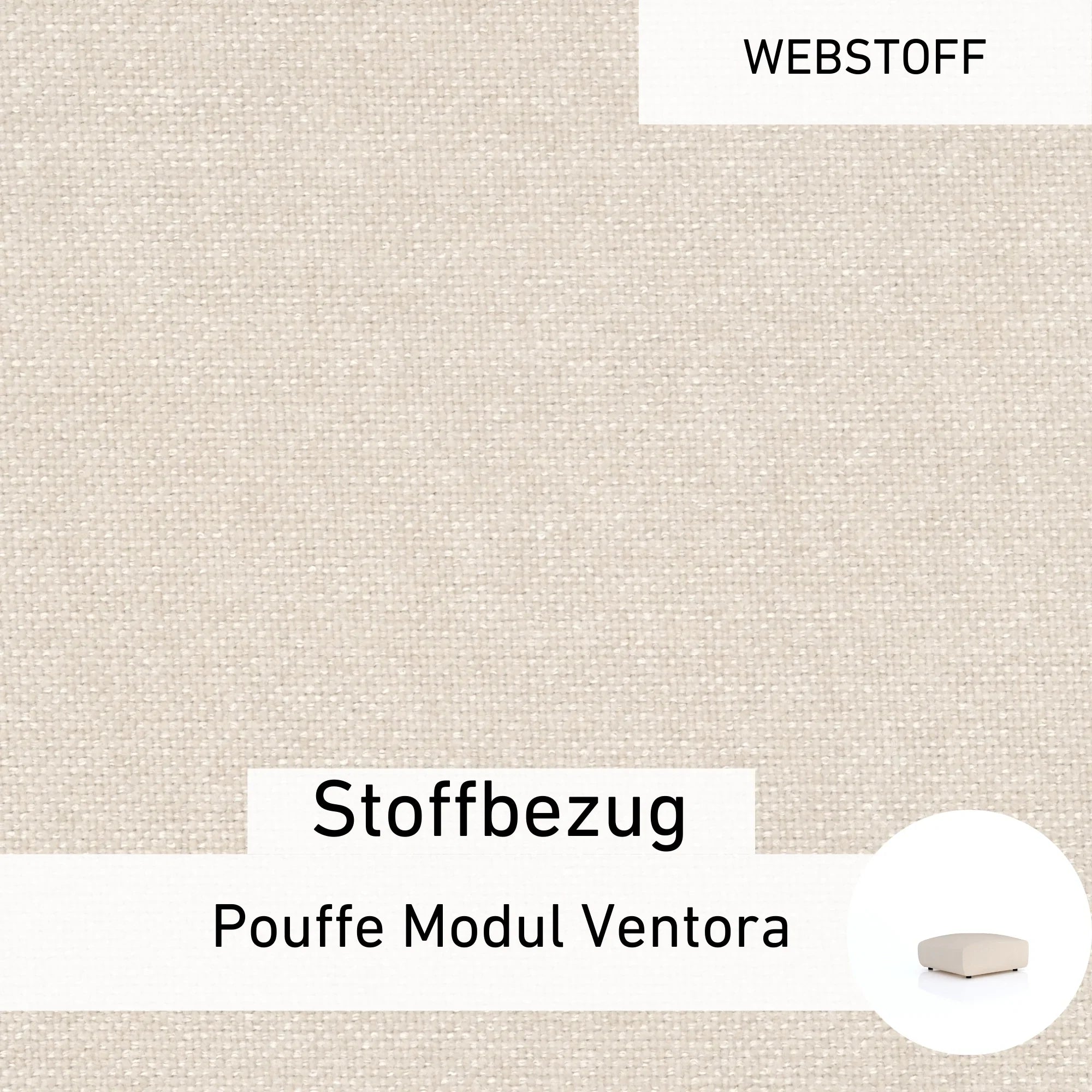 Stoffbezug - Pouffe Modul Ventora