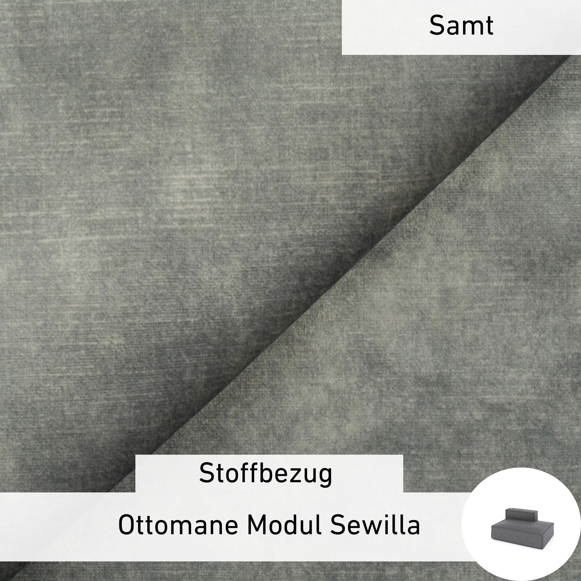 Stoffbezug - Ottomane Modul Sewilla