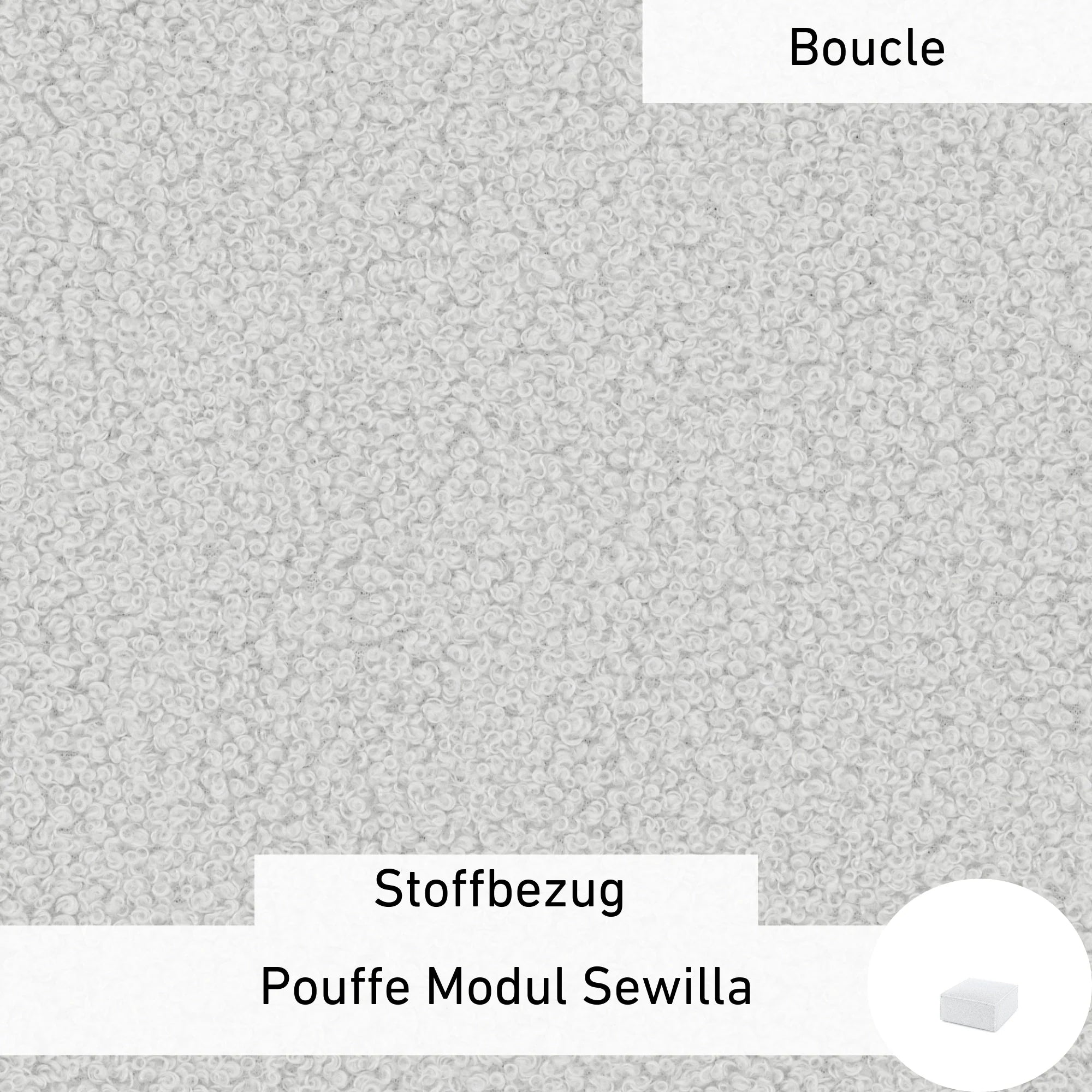 Stoffbezug - Pouffe Modul Sewilla
