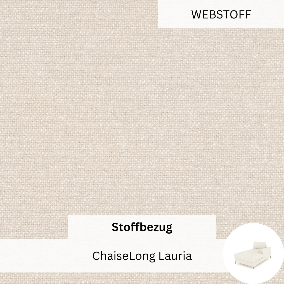 Stoffbezug - ChaiseLong Modul Lauria (rechts)