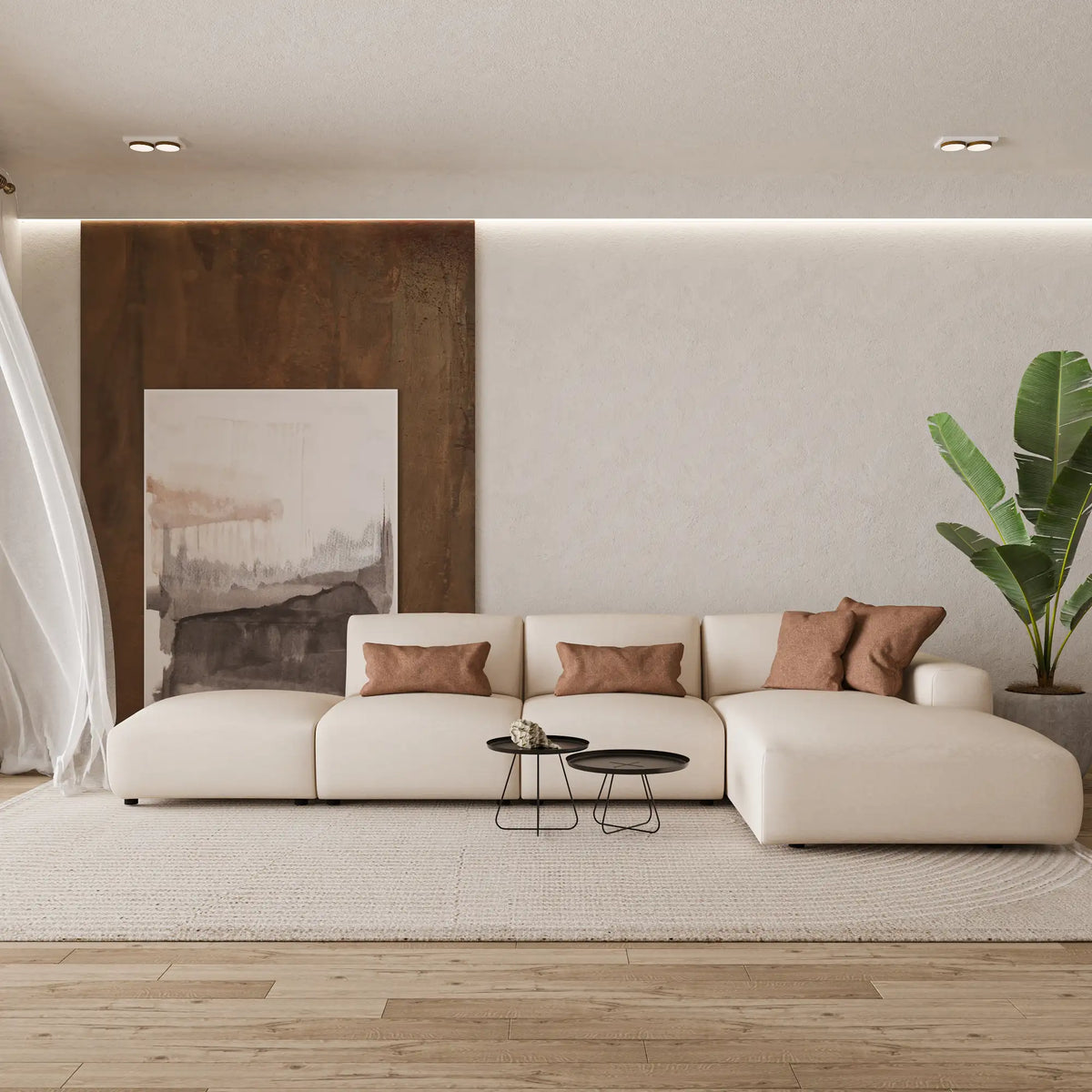 Modulares L Ecksofa Ventora (groß)