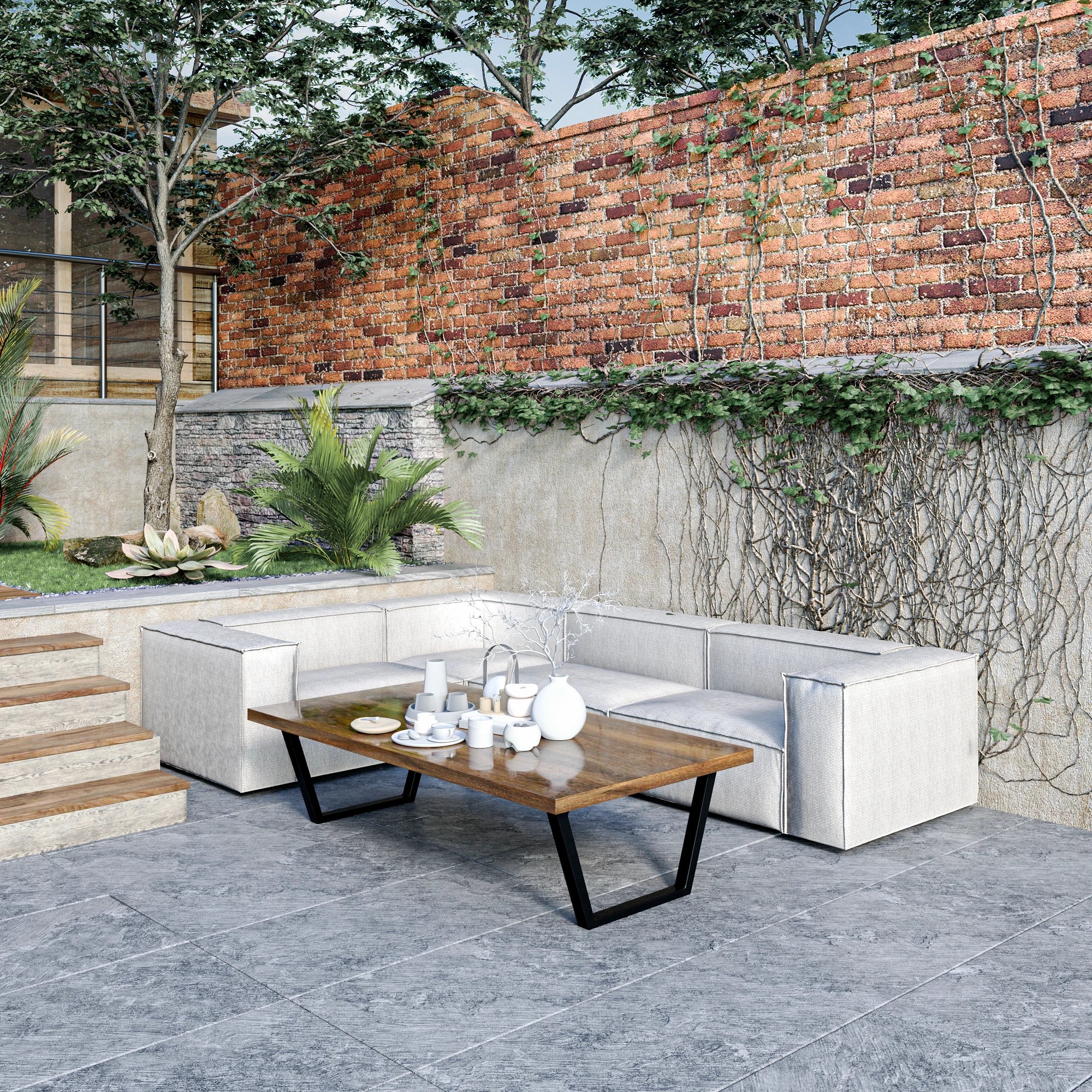 Modulares Ecksofa Sewilla Outdoor
