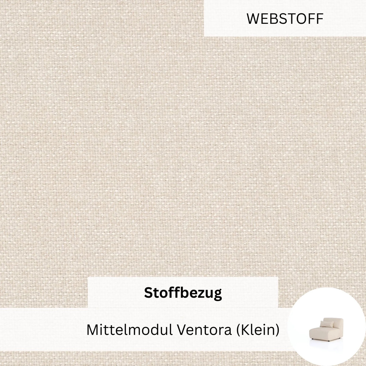 Stoffbezug - Mittelmodul Ventora (Klein)