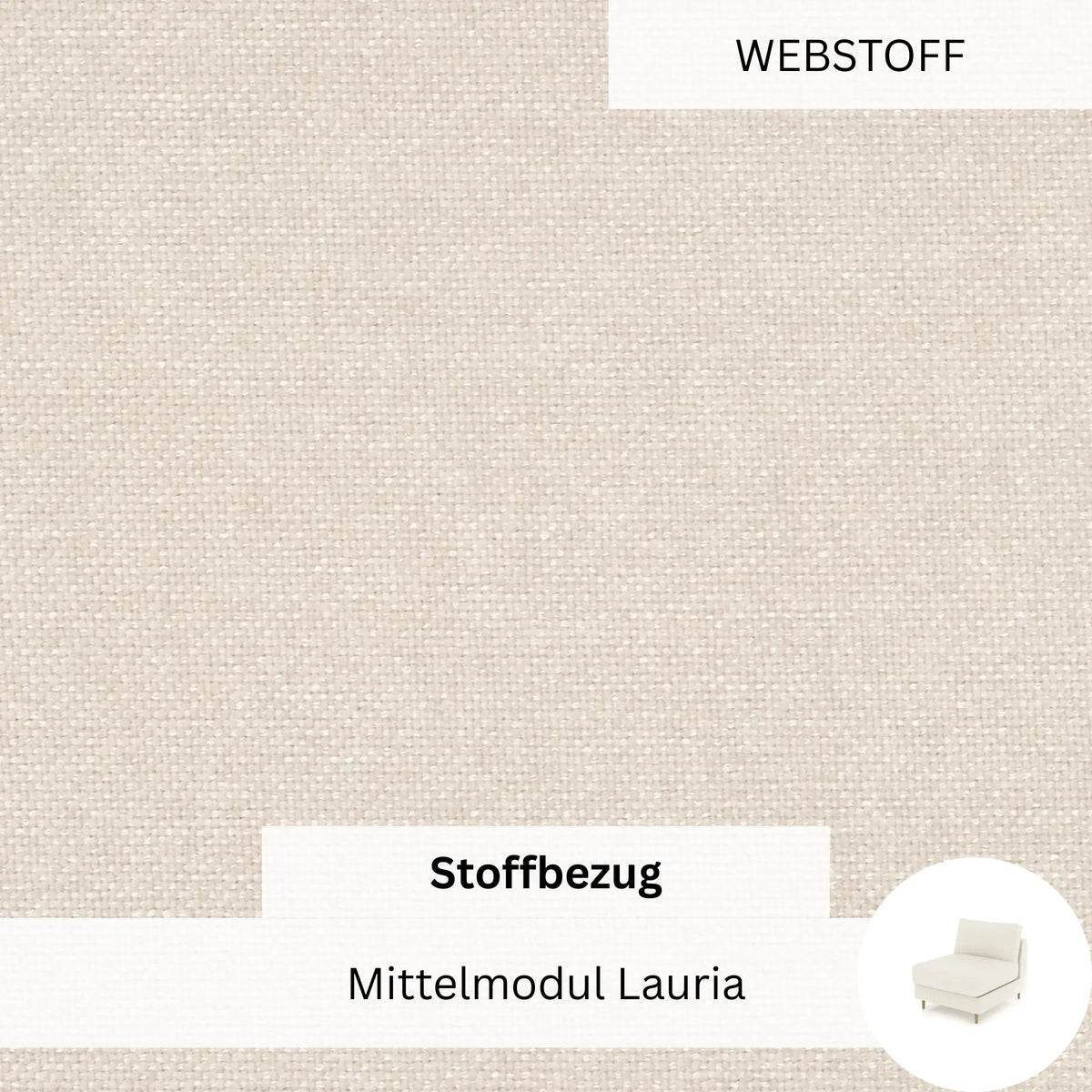 Stoffbezug - Mittelmodul Lauria