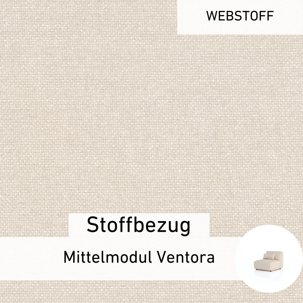 Stoffbezug - Mittelmodul Ventora (Groß)