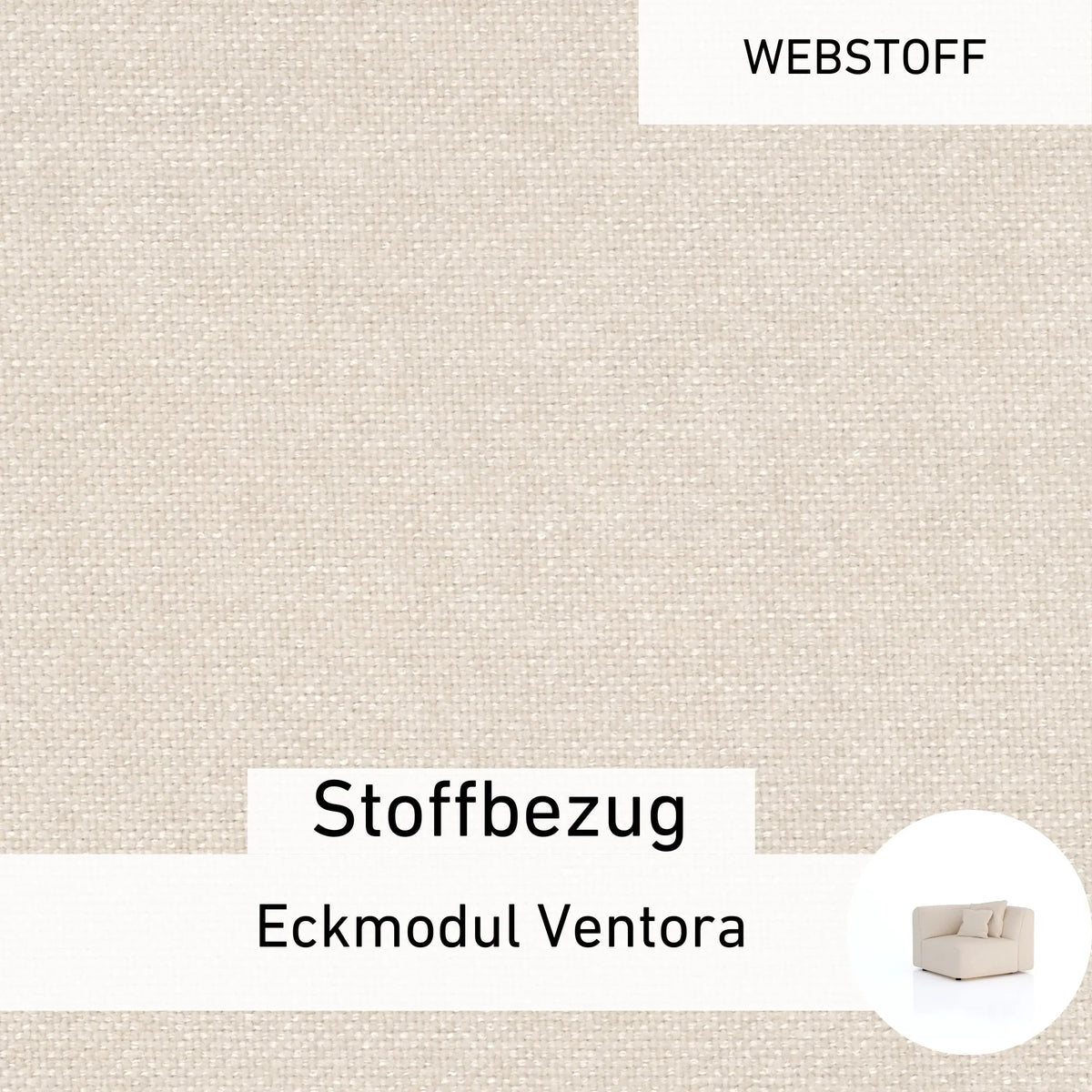 Stoffbezug - Eckmodul Ventora