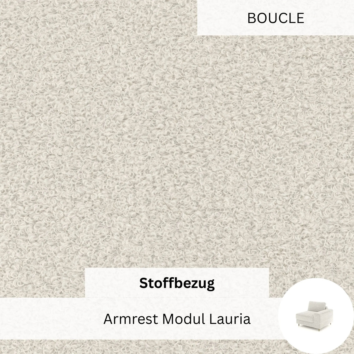 Stoffbezug - Armrest Modul Lauria (links)