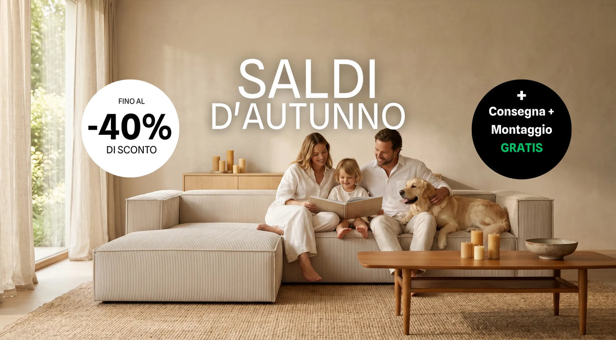 Saldi d'autunno – fino al -40% di sconto, consegna e montaggio gratis