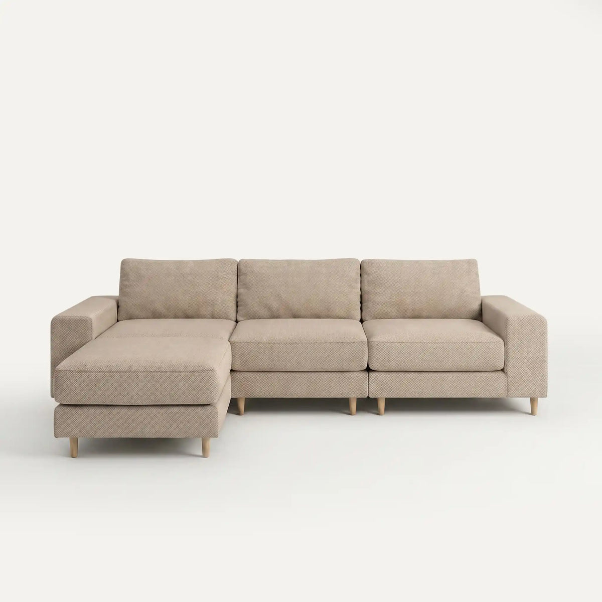 Modular sofa Lauria (4-seater) with pouffe