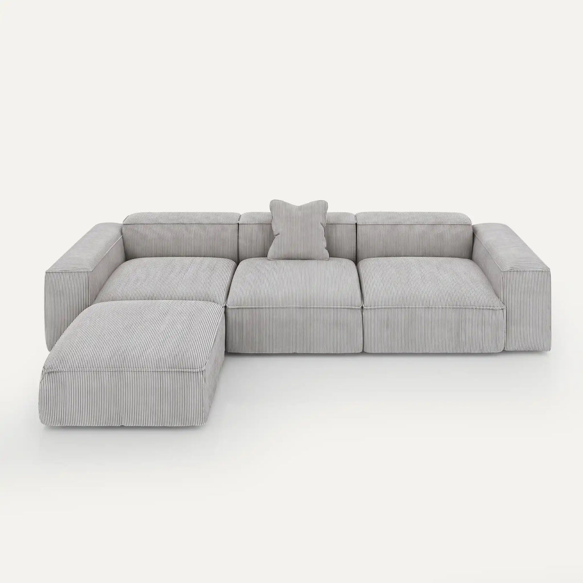 Canapé modulable Noto (4 places) avec pouf