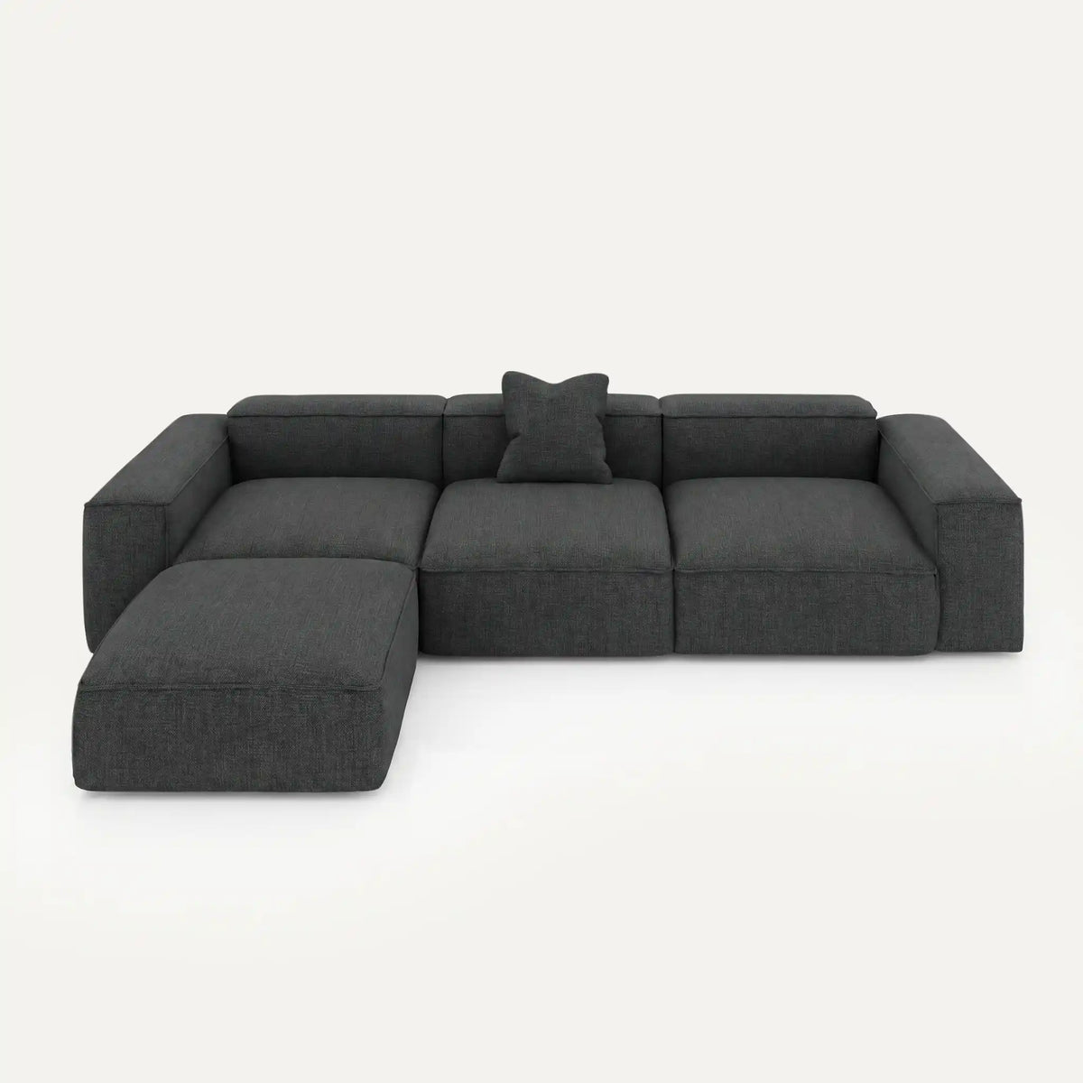 Canapé modulable Noto (4 places) avec pouf