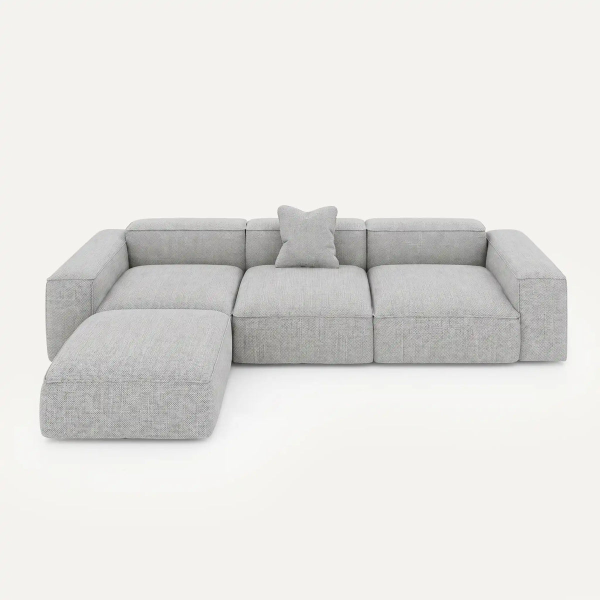 Canapé modulable Noto (4 places) avec pouf