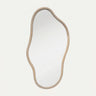 Specchio da parete Lunea con cornice in legno