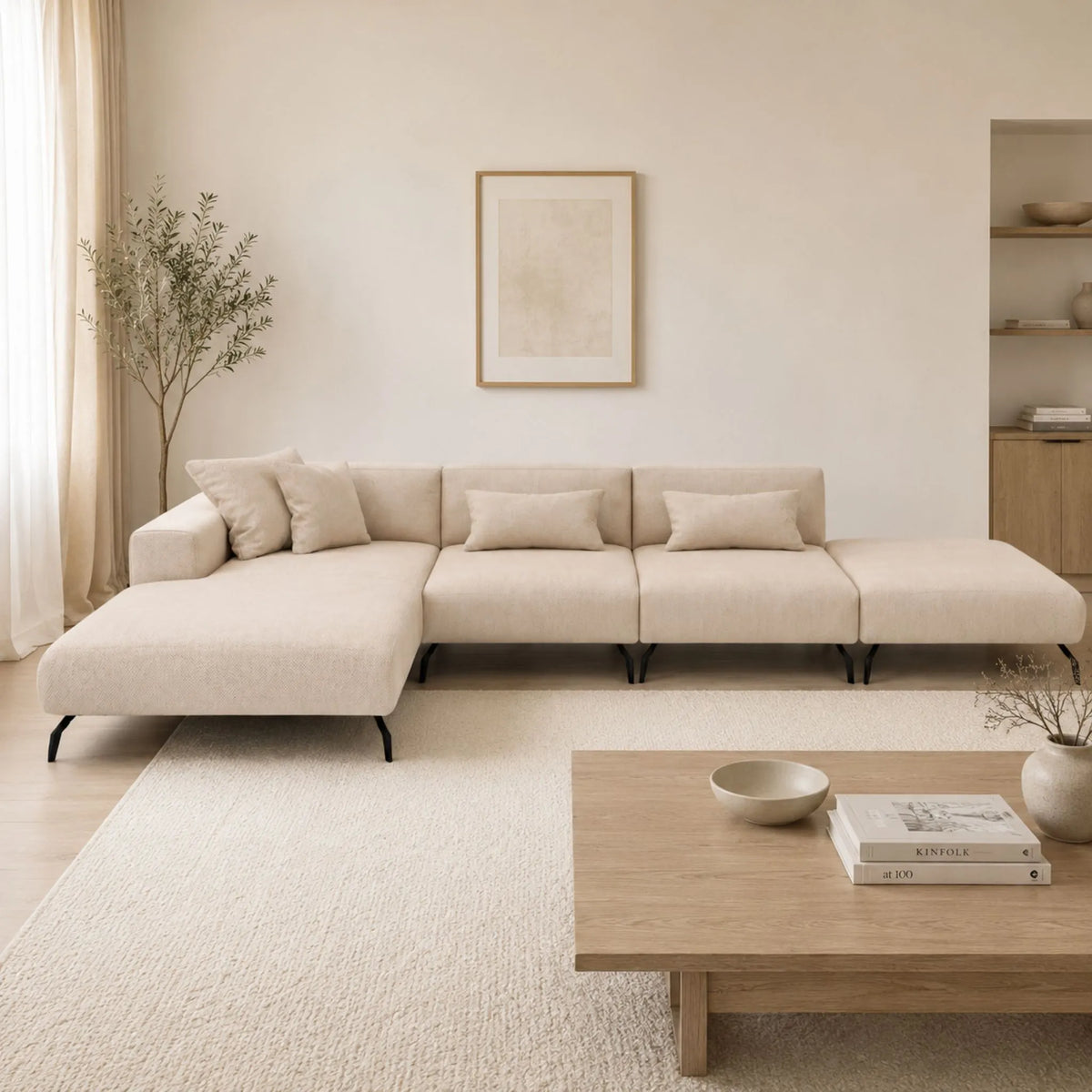 Modulares L Ecksofa Ventora Lift (groß)