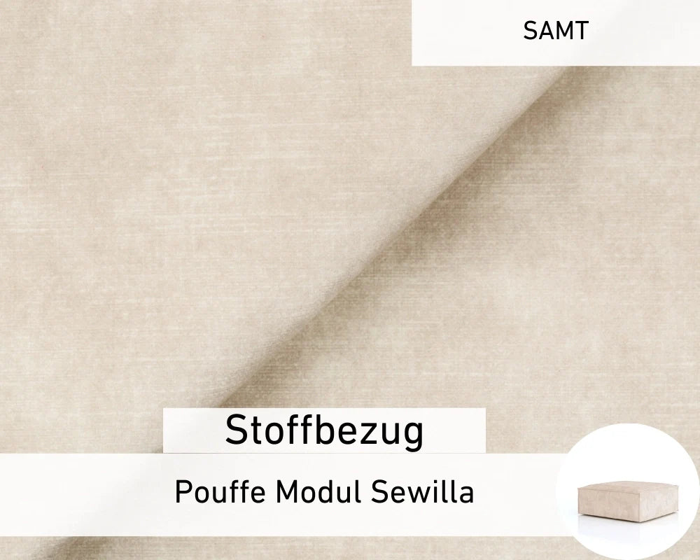 Stoffbezug - Pouffe Modul Sewilla